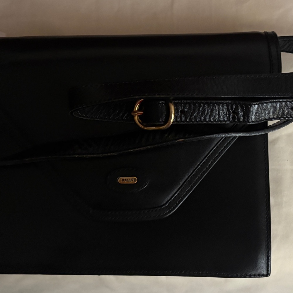 Bally Black Leather Crossbody